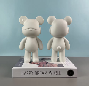 <span class=keywords><strong>Figurine</strong></span> Gloomy Bear en <span class=keywords><strong>acrylique</strong></span> peinte à la main, ours violent, décorations créatives pour la maison, jouets DIY pour enfants, collectionneurs, vente en gros - Product Image 6