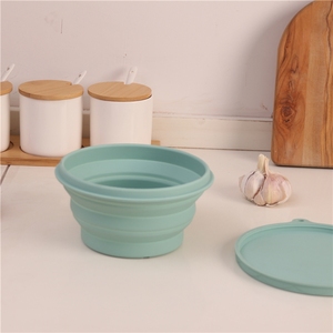 Boîte à lunch pliable en silicone Boîte à lunch pliable en silicone pour enfants Boîte à lunch en silicone pliable pour enfants Bento - Product Image 2