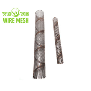 Nhà máy tùy chỉnh SS 304 316L kim loại đục lỗ lưới lọc ống/xi lanh/ống - Product Image 2