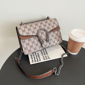 กระเป๋าสะพายลายพิมพ์วินเทจใหม่ปี 2025 ทำจากวัสดุ PU กระเป๋าสะพายไหล่สไตล์ผู้หญิง.518 - Product Image 6