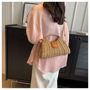 <span class=keywords><strong>Borsa</strong></span> a <span class=keywords><strong>tracolla</strong></span> da donna in <span class=keywords><strong>paglia</strong></span> di rattan naturale alla moda, ideale per l'estate e la spiaggia, collezione 2025 - Offerta imperdibile! - Product Image 4