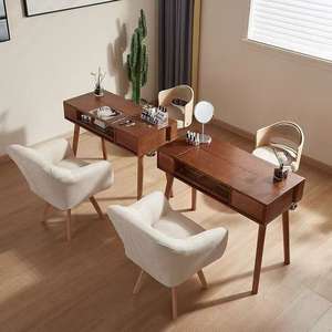 Gabinetes <span class=keywords><strong>de</strong></span> Almacenamiento <span class=keywords><strong>de</strong></span> Madera Maciza <span class=keywords><strong>Vintage</strong></span> <span class=keywords><strong>de</strong></span> Doble Capa con Múltiples Cajones, Mesas <span class=keywords><strong>de</strong></span> Trabajo para Salón <span class=keywords><strong>de</strong></span> Uñas, Mesas <span class=keywords><strong>de</strong></span> <span class=keywords><strong>Manicura</strong></span> con Aspiradora - Product Image 5