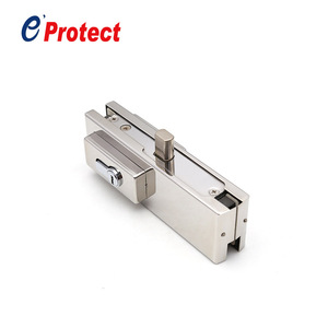 Poignée de porte ronde en verre au design moderne avec fixation en aluminium et acier inoxydable 316, modèle <span class=keywords><strong>Eprotect</strong></span> FT-50, pour salle de bain et hôtel - Product Image 3