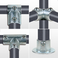 Raccords pivotants galvanisés simples pour serre
