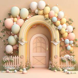 Cartoon Kinder Geburtstags feier Fotografie Hintergrund, <span class=keywords><strong>Baby</strong></span> party Dekoration Banner, 1. Geburtstag Hintergrund Stoff - Product Image 4