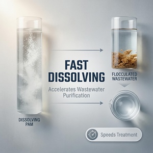 Poliacrilamida en Polvo de Alta Pureza, PAM Aniónico, <span class=keywords><strong>Floculante</strong></span> Químico para Tratamiento de Agua, para la Sedimentación de Residuos de Plantas Siderúrgicas y Mineras - Product Image 3