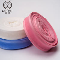 Bande élastique pliable de couleur unie en nylon et élasthanne, largeur personnalisable, 50 yards/rouleau pour lingerie et sous-vêtements