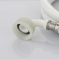 Tuyau d'injection d'eau pour laveuse haute pression en PVC blanc durable de 120 cm, connexion rapide, installation facile, garantie 5 ans