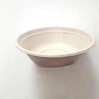 Bol rond compostable en pulpe de canne à sucre de 32 oz pour la restauration hôtelière, vaisselle jetable biodégradable en bagasse