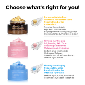 <span class=keywords><strong>Crema</strong></span> <span class=keywords><strong>Viso</strong></span> al <span class=keywords><strong>Collagene</strong></span> e Niacinamide 60g con Capsule Rosa PDRN, Idratante Anti-Età, Etichetta Privata OEM - Product Image 5