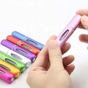 Customized <b>5ml</b> Mini Glass <b>Perfume</b> Atomizer Spray <b>Bottle</b> Screen Printing Carton Portable Refillable Matte Finish Shape Empty - Product Image 1