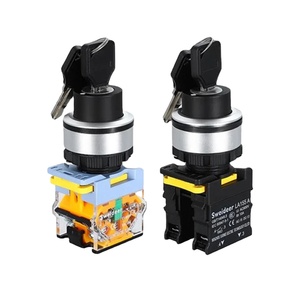 Vente chaude réinitialisation momentanée autobloquant 30mm bouton de sélection de clé interrupteur bouton poussoir interrupteur d'alimentation pour armoire de Distribution - Product Image 1