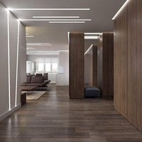Bande linéaire encastrée Profil LED en aluminium Canal en aluminium Dissipateur de chaleur Plafond Gypse Mur Plâtre Coupe Plié Soudé Traitement