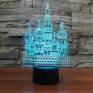 灯笼鱼建模 3d led灯视觉立体灯创意节能渐变儿童房灯