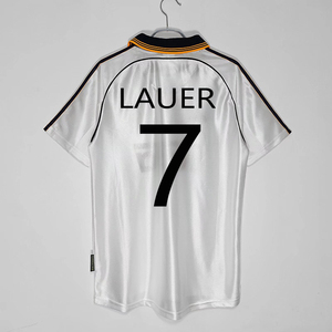Maglie della <span class=keywords><strong>Serie</strong></span> Retrò Royal Madrid OEM, Abbigliamento Calcistico con Stampa di Raul, Ronaldo, Zidane, Uniformi da Calcio All'Ingrosso - Product Image 1