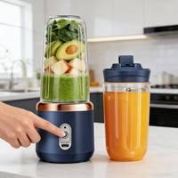Zunck Draagbare Compacte Elektrische Hittebestendige Sapmaker - Sapcentrifuge met Roestvrijstalen Mes - Fruit Smoothie IJsmaker