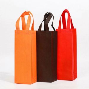 Bolsa de Embalaje para Vino, Bolsa de Mano para Botellas, No Tejida, Simple o Doble, Laminada, con Logotipo Imprimible, Ecológica - Product Image 3