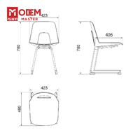 Chaise d'école MINYI BLITZ, bureau et chaise standard pour salle de classe, mobilier de classe moderne, bureau et chaise pour collège