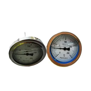 Europe type hot water bimetallic custom bimetal thermometer