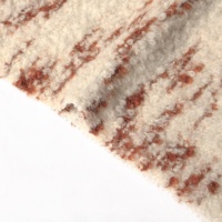 2025 automne hiver fabricant de textiles nouvelle tendance InStock jaune tigre imprimé 20 alpaga 32 laine boucle polaire tissu Tweed