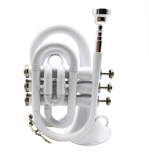 Colorido Bugle Handheld Bb-clef Pocket Horn Mini Three-Key Modelo de Venta caliente <span class=keywords><strong>Instrumento</strong></span> de viento de latón - Product Image 4