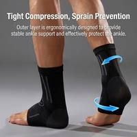 Attelle de cheville respirante pour hommes et femmes, protection anti-entorse et compression pour le basketball, le football, la course à pied et les sports de fitness