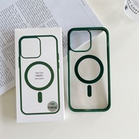 Étui de charge sans fil magnétique antichoc pour téléphone portable pour iphone 15 15plus 15 pro 15 pro max