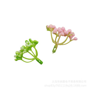 เกสรดอกไม้ประดิษฐ์แบบมิลาน 6 แฉก พลาสติก สำหรับตกแต่งช่อดอกไม้ DIY พวงหรีด สีเขียว ชมพู ขาว ความสูง 10 ซม. สมจริง - Product Image 5