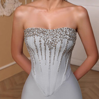 Robe Longue Moulante Éléganter de Style Bandage pour Femmes Jeunes, Tricotée, Personnalisée en Usine OEM