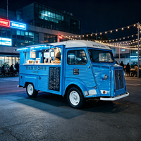 Zware aluminium elektrische foodtruck met complete keuken & generator, mobiele koffiekar voor straatvoedsel en buitenevenementen