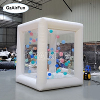Ballon publicitaire gonflable attrape-argent pour stand de kermesse ATM, impression numérique, pompe à air électrique, ventilateur intégré, personnalisable