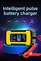 Chargeur de batterie au plomb 12V6A pour voiture et moto, réparation intelligente par impulsions, arrêt automatique, protection contre les surcharges