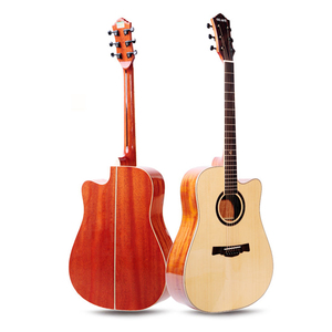 <span class=keywords><strong>Guitarra</strong></span> Acústica de Madera Maciza de Abeto y Caoba, Color Natural, 41 Pulgadas, para Principiantes - Edición Limitada Disponible - Product Image 1