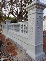 Nouveau design colonne romaine décorative en plastique produit ménager préfabriqué forme de maison de construction moulée par injection