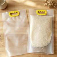 Sac d'emballage alimentaire en plastique de qualité alimentaire, pochette sous vide thermoscellable avec poignée, impression personnalisée disponible pour le stockage des céréales