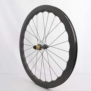 Jeu de roues de vélo de route en fibre de carbone SeeMore ODM/OEM 45/50 mm Aero Wave, roues en carbone 700c, frein à <span class=keywords><strong>disque</strong></span> Center Lock, largeur 28 mm, 24H de rayons - Product Image 6