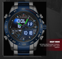 NAVIFORCE 9171 Jam Tangan Pria Mewah Tahan Air Berkualitas Tinggi yang Sedang Laris Terjual, Jam Tangan Kronograf untuk Olahraga.