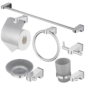 Porte-serviettes multifonctionnel pour embellir l'espace Porte-gobelet pour brosse à dents de luxe Ensemble d'accessoires pour salle de bain