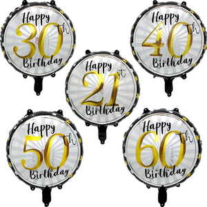 Palloncini per <span class=keywords><strong>Compleanno</strong></span> 18, 21, 30, 40, 50, <span class=keywords><strong>60</strong></span> Anni, Decorazioni per Feste di <span class=keywords><strong>Compleanno</strong></span> per Ragazzi e Ragazze - Product Image 1