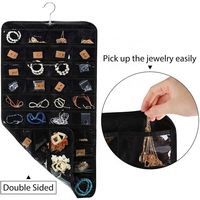 Großhandel Vliesstoff Schmuck-Aufhängeorganizer Wandmontage Ohrring-Display Schmuckaufhänger Hängender Schrank-Organizer