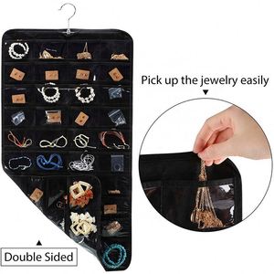 Wholesale Non-woven Fabric Jewelry Hanging Organizer <b>Wall</b> <b>Unit</b> Earring Display Jewelry Hanger Hanging Closet Organizer - Product Image 4