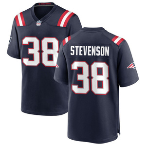 2026 Navyblauwe New England Jersey Custom American Football Shirts Gestikte Geborduurde Jeugd Uniformen Sportkleding met Logo's - Product Image 5