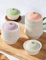 500 pièces, prix d'usine en gros, couleur blanche, moules à cupcakes, gobelets en papier pour muffins, gobelets en papier pour la cuisson