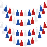 Bandera fina de poliéster, banderines en rojo, blanco y azul, personalizado, país canadiense, Fag, Francia, con poste