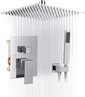 Ensemble de robinetterie de douche haute pression 10 pouces pour salle de bain, douche murale à effet pluie et douchette à main avec vanne et garniture, Fourniture en gros OEM/ODM