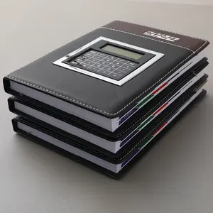 Novo design a5 jornal diário calculadora caderno diário diário jornal personalizado páginas internas impressão oem aceitado