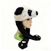 Gorro con Forma de Panda Adorable, Orejas Móviles con Airbag, Gorro de Invierno con Diseño de Animal, Perfecto para el Invierno, Cosplay, Fiestas y Disfraces