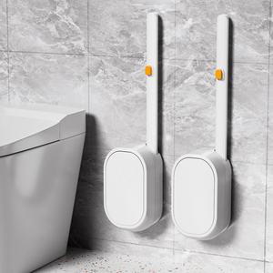 Cepillo de Inodoro Desechable de Montaje en Pared con Cabezales Higiénicos de un Solo Uso para una Limpieza Fácil y Sanitaria del Baño del Hogar - Product Image 6