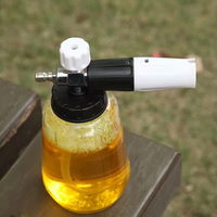 Vente directe d'usine Lance à mousse Amare Bouteille pulvérisateur en acier inoxydable Laiton Réservoir de 1L Pression maximale de 5000 psi Grande buse Voiture