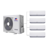 Gree 42000 Btu AC-Powered Multi-Zone Four-Way Inverter Fan Coil Unit Water Pump Cassette Central Air Conditioning Split Air